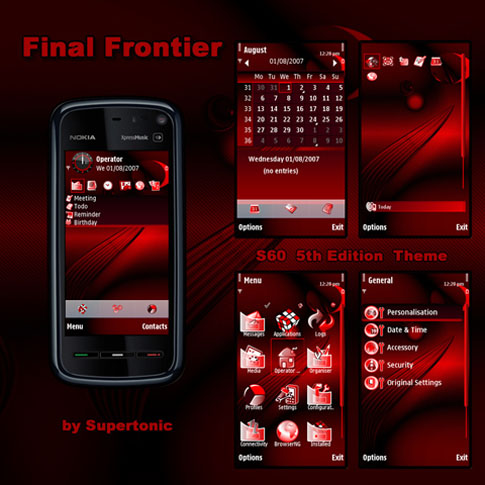 nokia 5530 schémata, motivy, themes